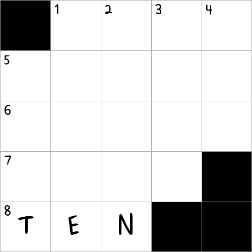 Scrabble value of the circled letters